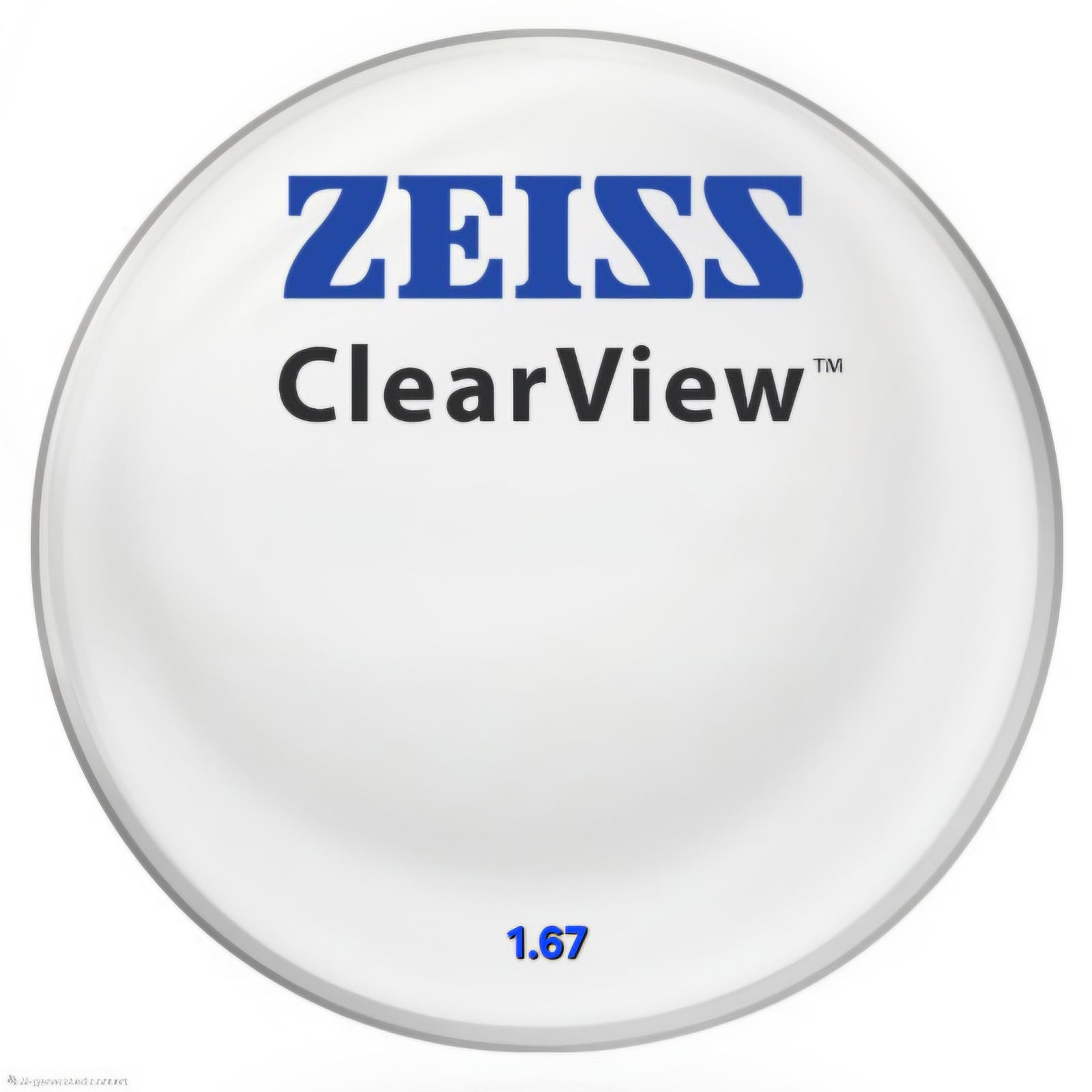 ClearView 1.67 Blueguard MC (Stock Lens)-ZEISS-Sin Chew Optics