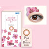 SEED Monthly Color Lens UV Pink & Brown, 2/Box-SEED-Sin Chew Optics